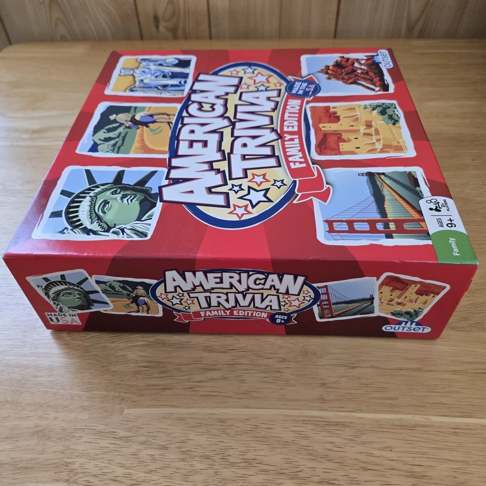 American Trivia Family‎ Edition Board Game COMPLETE 2017 Outset Ages 9+ - Picture 5 of 7